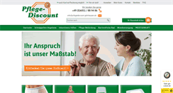 Desktop Screenshot of pflegediscount-shop.de