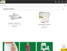 Tablet Screenshot of pflegediscount-shop.de